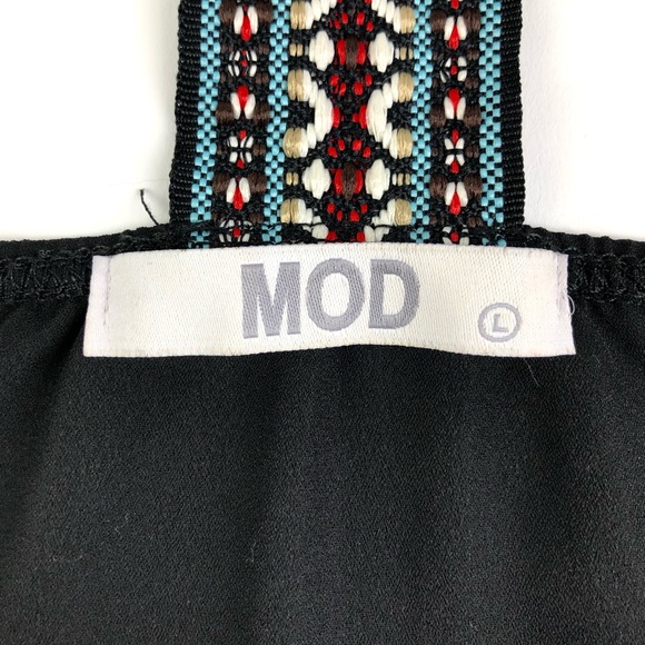 MOD Boutique Woven Embroidery Racer Back Tank Top - Picture 5 of 7
